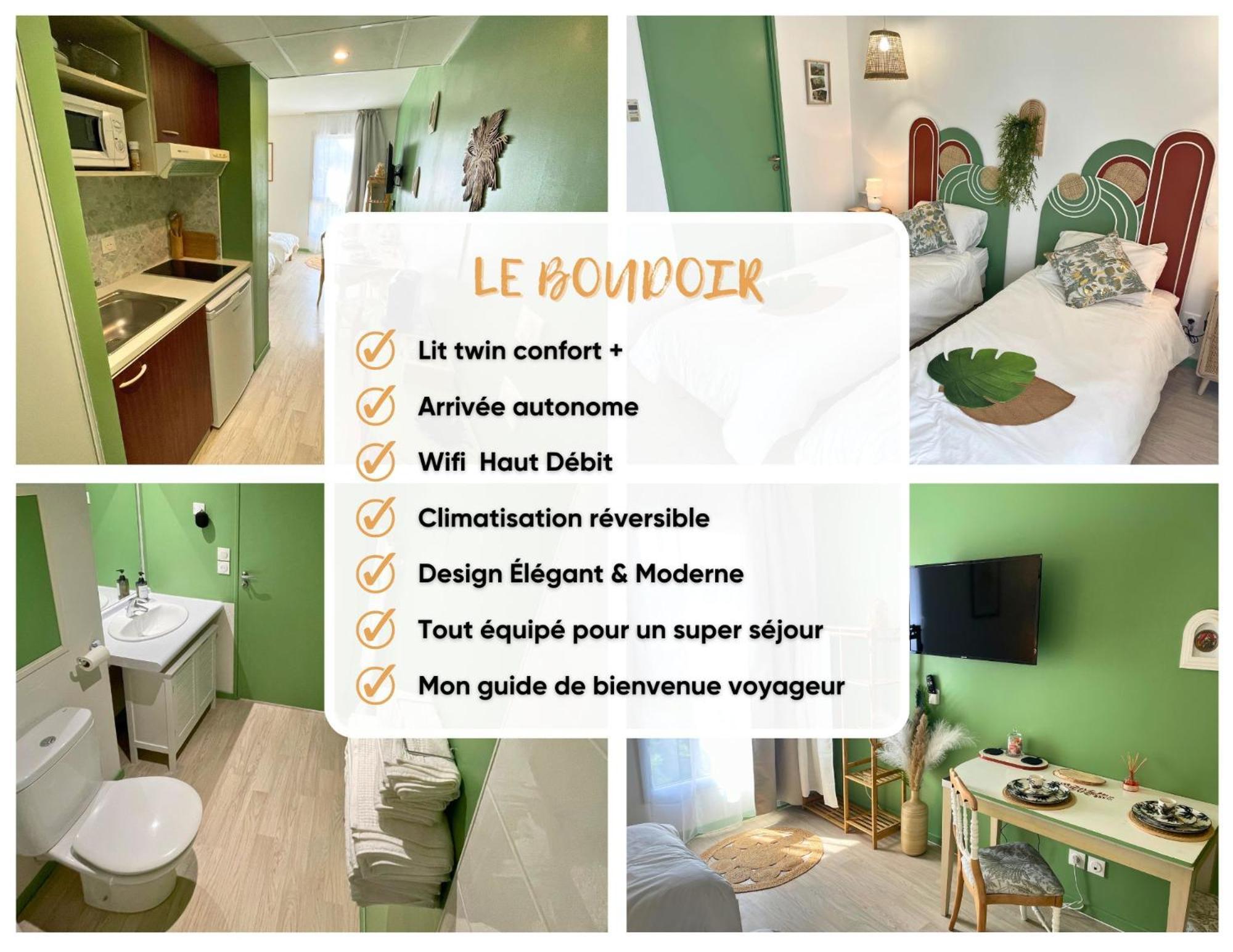 Ferienwohnung Boudoir - Clim-Wifi-Twin-Gare Lourdes Exterior foto